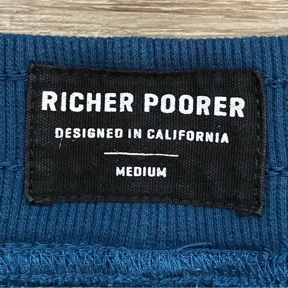 Richer Poorer Men’s Recycled Fleece Tapered Jogger Sweatpants Medium - Picture 6 of 9